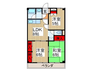 ガーデンハウス池田の物件間取画像